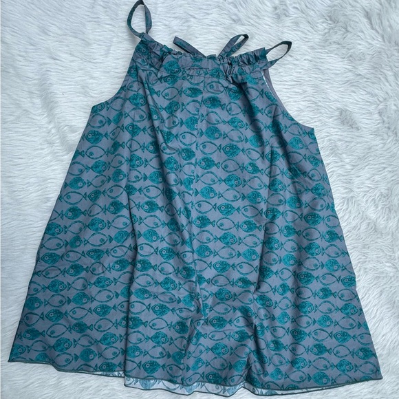 Unban outfitters BDG Eva Tie-Front Ruched Strap Trapeze Mini Dress - Picture 3 of 5